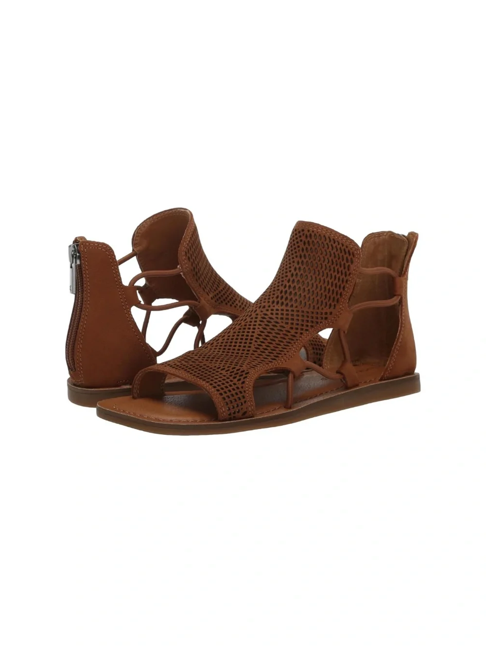 Lucky Brand Brown Perforated Gladiator Sandals LK – BARTEGA pinto gladiator